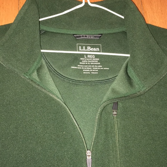LL BEAN half zip fleece - Picture 2 of 2